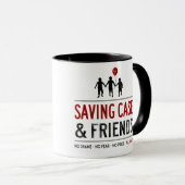 Fall u. Freunde retten Logo-Tasse Tasse (VorderseiteRechts)