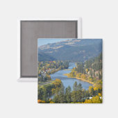 Fall über Clearwater River Idaho Magnet (Vorderseite/Rückseite)