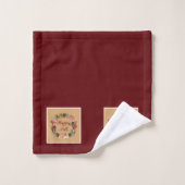 Fall und Natur mit anpassbarem Text Badhandtuch Set (Waschlappen)