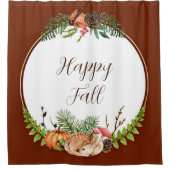 Fall und Natur mit anpassbarem Text Duschvorhang (Vorderseite)