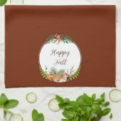 Fall und Natur mit anpassbarem Text Geschirrtuch (Gefaltet)