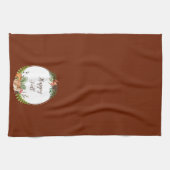 Fall und Natur mit anpassbarem Text Geschirrtuch (Horizontal)