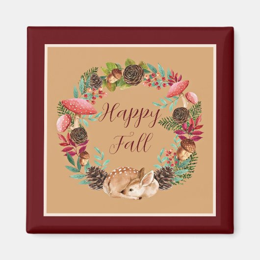 Fall und Natur mit anpassbarem Text Magnet (Vorne)
