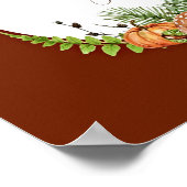 Fall und Natur mit anpassbarem Text Poster (Ecke)