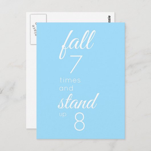 Fall und Stand Postkarte (Vorne/Hinten)