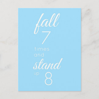 Fall und Stand Postkarte