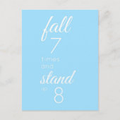 Fall und Stand Postkarte (Vorderseite)