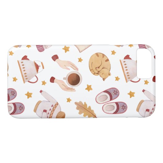 Fall und Winter Cat iPhone Case-Mate iPhone Hülle (Rückseite (Horizontal))