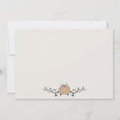 Fall Unsere kleine Pumpkin Birth Baby Ankündigung (Rückseite)