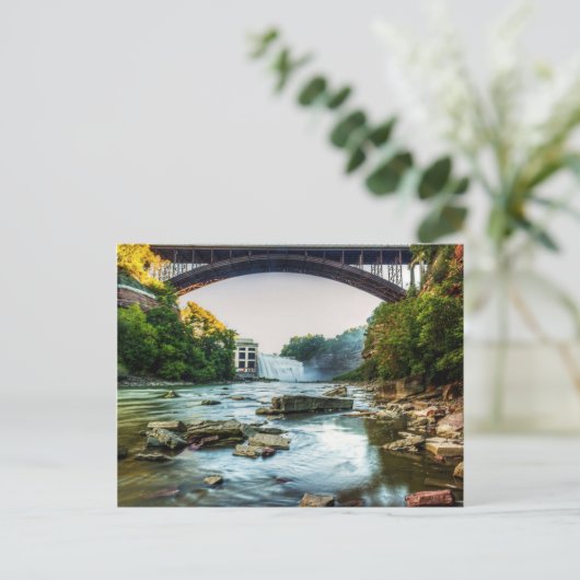 Fall unter der Brücke Postkarte (Stehend Vorderseite)