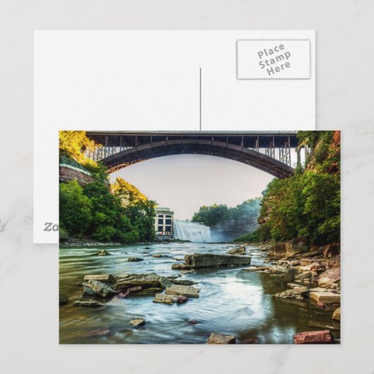 Fall unter der Brücke Postkarte (Vorne/Hinten)