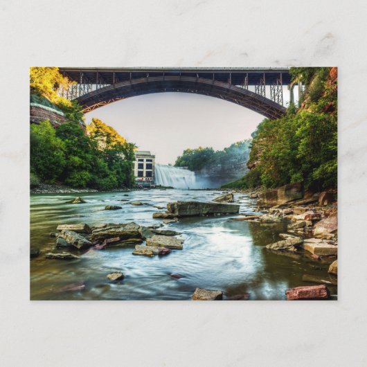 Fall unter der Brücke Postkarte (Vorderseite)