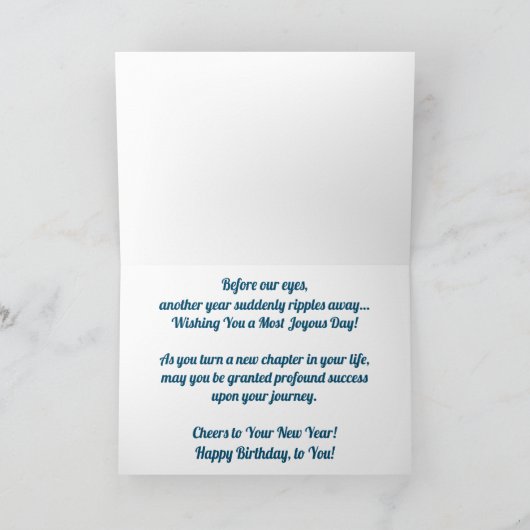 "Fall Upon Green Lake" Geburtskarte Karte (Innenseite)