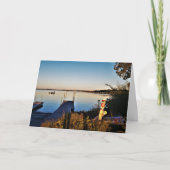 "Fall Upon Green Lake" Geburtskarte Karte (Vorderseite)