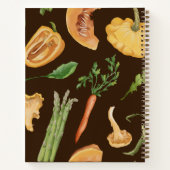 Fall Vegetables Custom Rezept Journal - Brown Notizblock (Rückseite)