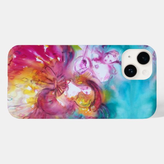 Fall venezianisch MASQUERADE / PIERROT UND ARLECCH Case-Mate iPhone Hülle (Rückseite (Horizontal))