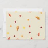 Fall-Verlobungs-Party Einladungen - fallend in (Rückseite)