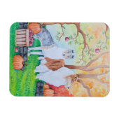 Fall Vibe Collie Magnet (Horizontal)