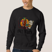 Fall Vibes And That CVICU Nurse Life leopard Pumpk Sweatshirt (Vorderseite)