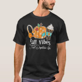 Fall Vibes And That Dispatcher Life Fall Autumn Th T-Shirt (Vorderseite)
