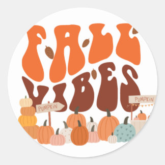 Fall Vibes Aufkleber