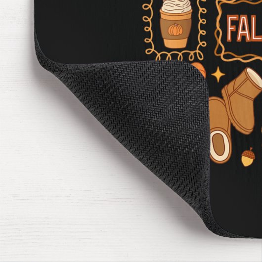 Fall Vibes Autumn Coquette Pumpkin Thanksgiving Co Mousepad (Ecke)