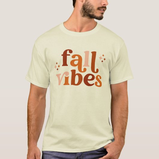 Fall Vibes Autumn Friendsgiv T-Shirt (Vorderseite)