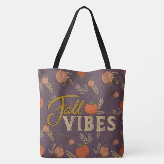 Fall Vibes Autumn Pumpkin Patch Tasche (Rückseite)
