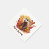 Fall vibes Badger - Geburtstag Serviette (Ecke)