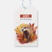 Fall vibes Badger - Geburtstagsparty - Geschenkanhänger (Vorderseite)