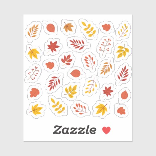 Fall Vibes Blätter Gemütliches Herbst Deko ästheti Aufkleber (Blatt)