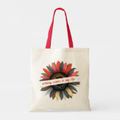 Fall Vibes Boho Sonnenblume Farbenfrohe Herbsttasc Tragetasche (Rückseite)