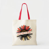Fall Vibes Boho Sonnenblume Farbenfrohe Herbsttasc Tragetasche (Vorne)
