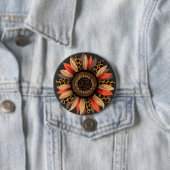 Fall Vibes Boho Sonnenblume Herbst Button (Beispiel)