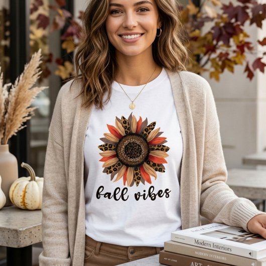 Fall Vibes Boho Sonnenblumen Herbstfrauen T-Shirt