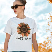 Fall Vibes Boho Sonnenblumen Herbstfrauen T-Shirt