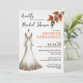 Fall Vibes Brautparty Einladung (Stehend Vorderseite)