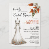 Fall Vibes Brautparty Einladung (Vorne/Hinten)