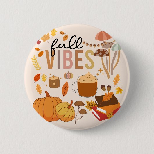 Fall Vibes Button (Vorderseite)