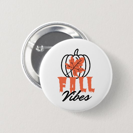 Fall Vibes Button (Vorne & Hinten)