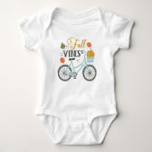 Fall Vibes by Bicycle Baby Strampler (Vorderseite)