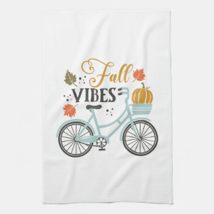 Fall Vibes by Bicycle Geschirrtuch