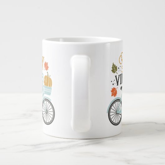 Fall Vibes by Bicycle Jumbo-Tasse (Rückseite)