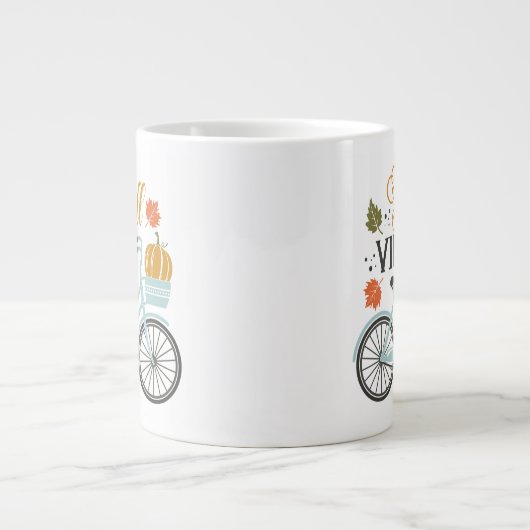 Fall Vibes by Bicycle Jumbo-Tasse (Vorderseite)