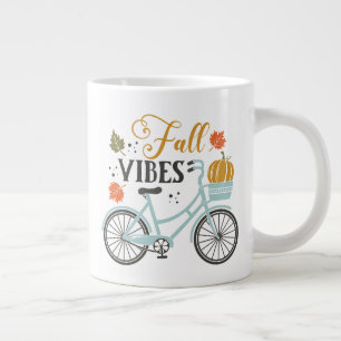 Fall Vibes by Bicycle Jumbo-Tasse