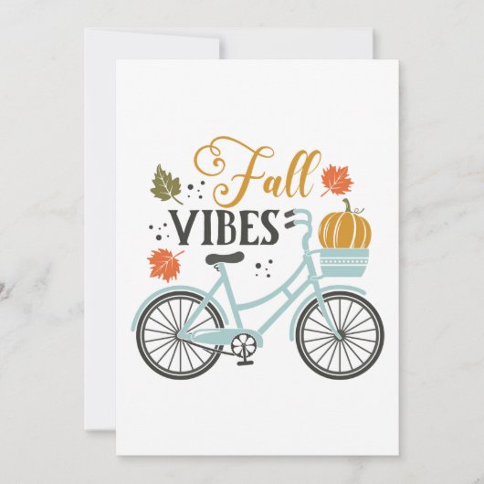 Fall Vibes by Bicycle Karte (Vorderseite)