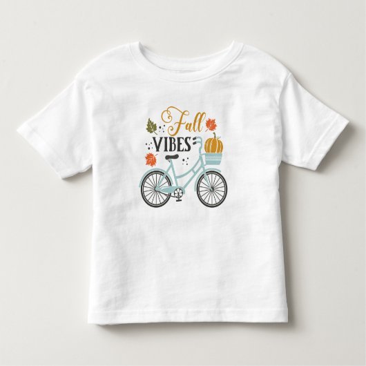 Fall Vibes by Bicycle Kleinkind T-shirt (Vorderseite)