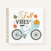 Fall Vibes by Bicycle Notizblock (Vorderseite)