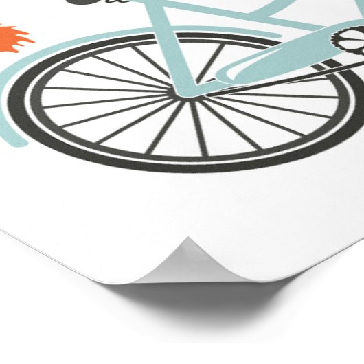 Fall Vibes by Bicycle Poster (Ecke)