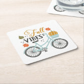 Fall Vibes by Bicycle Rechteckiger Pappuntersetzer (angewinkelt)